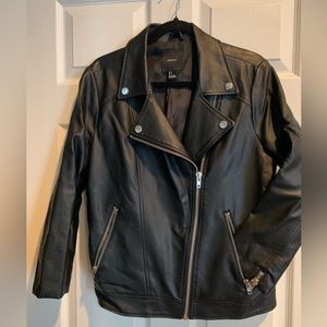 Forever 21 - Moto Faux Leather Jacket - Size L